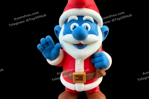 Santa smurf