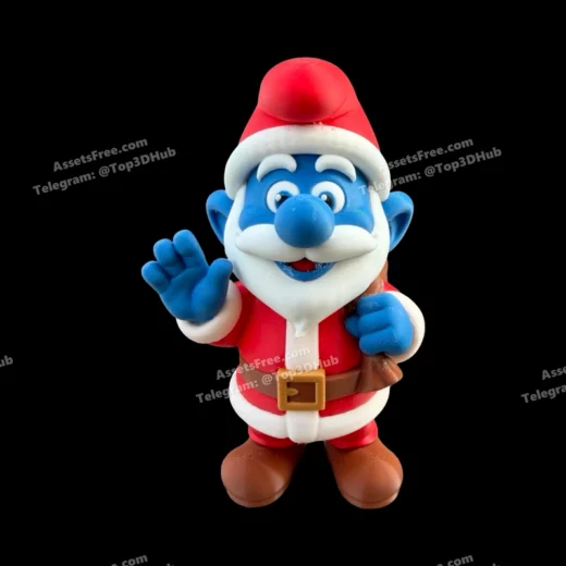 Santa smurf