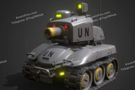 Toon scifi battle tank j