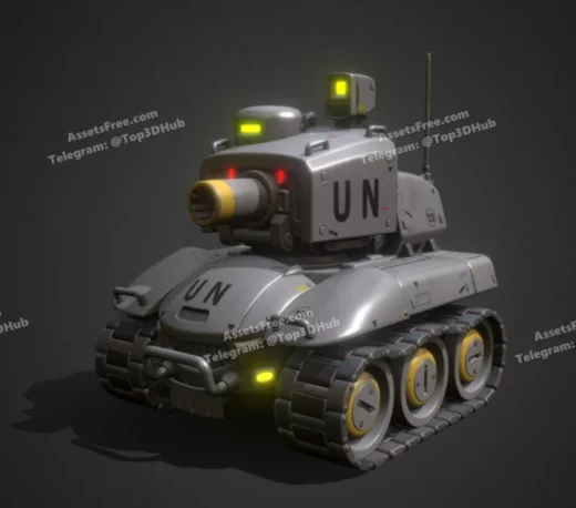 Toon scifi battle tank j