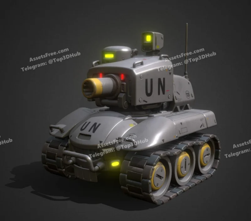 Toon scifi battle tank j