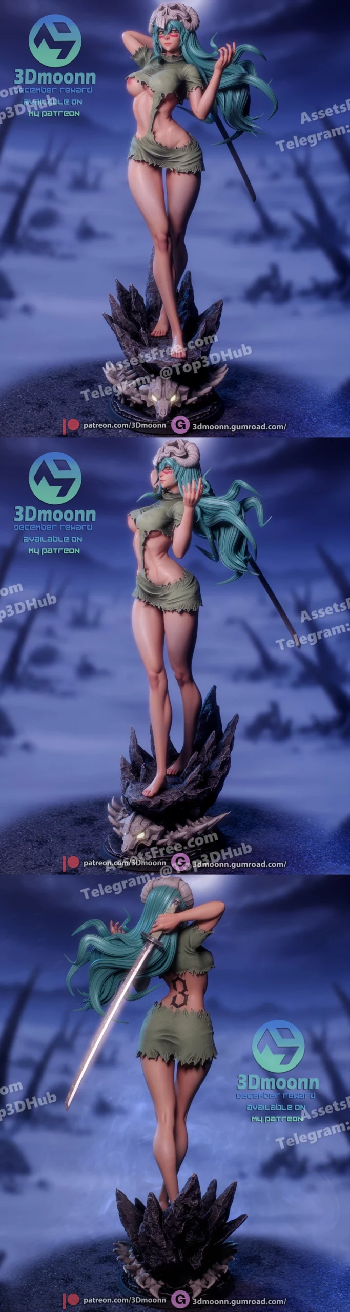 3Dmoonn Bleach Nelliel