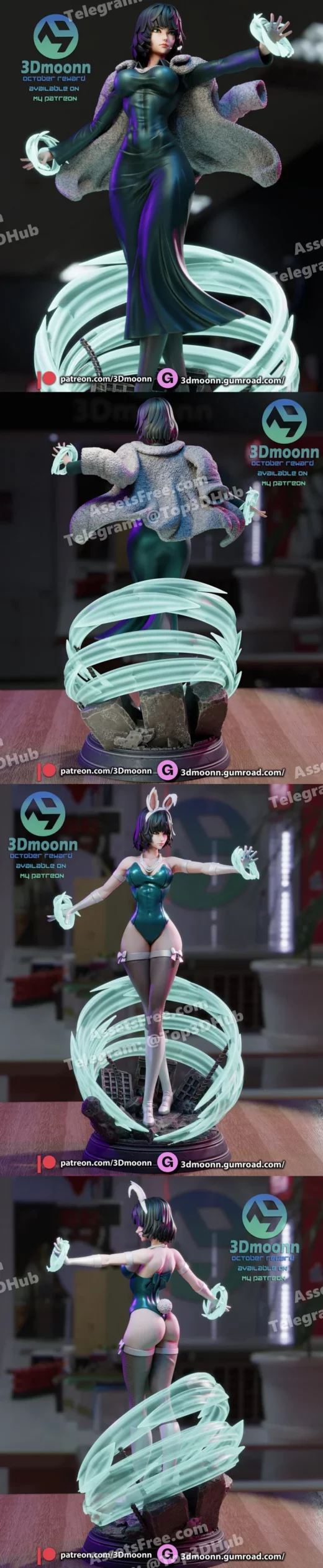 3Dmoonn One Punch Man Fubuki