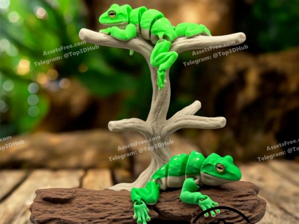 Articulated+Tree+Frog+Optional+8mm+Glass+Eyes – STL 3D Print Model | AssetsFree.com Articulated+Tree+Frog+Optional+8mm+Glass+Eyes