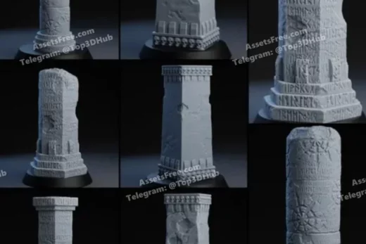 Artifex Maho Terrain BrokenPillarSpike