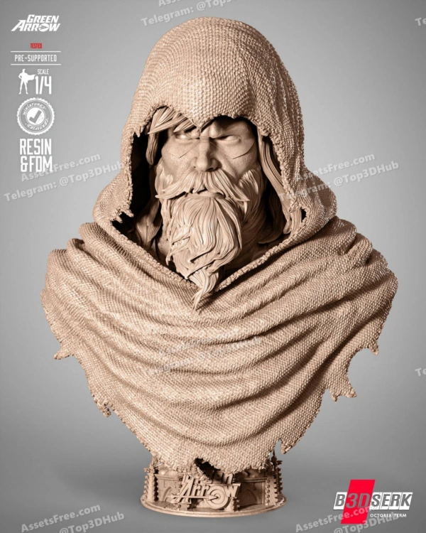 B3DSERK_October_Term_2025_Green_Arrow_Vampire_Hunter_Portrait_Bust – STL 3D Print Model | AssetsFree.com B3DSERK October Term 2025 Green Arrow Vampire Hunter Portrait Bust