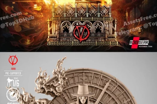 B3dserk V For Vendetta Sculpture