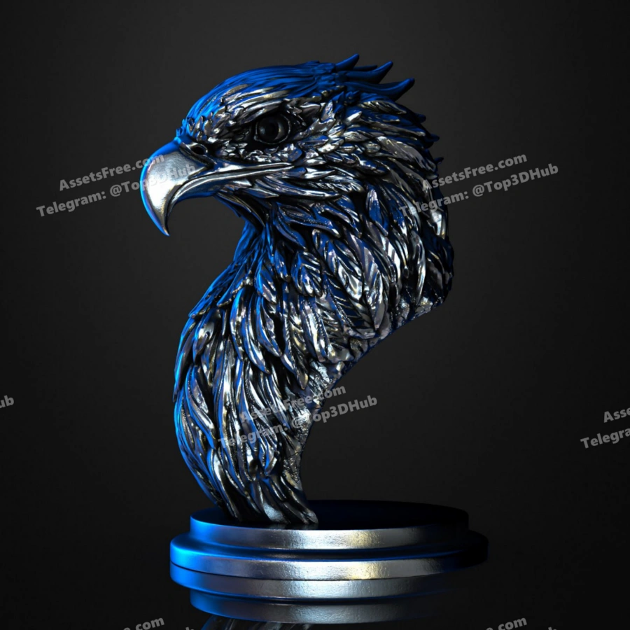 Bald Eagle (Pre Supported) – STL 3D Print Model | AssetsFree.com Bald Eagle (Pre Supported)