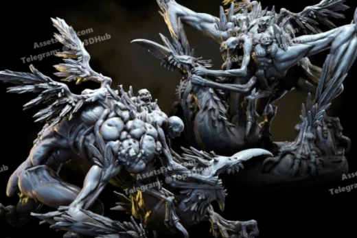 Bestiarum Miniatures 2025 05 WASTES SCAVENGERS Giant Chaos Spawn