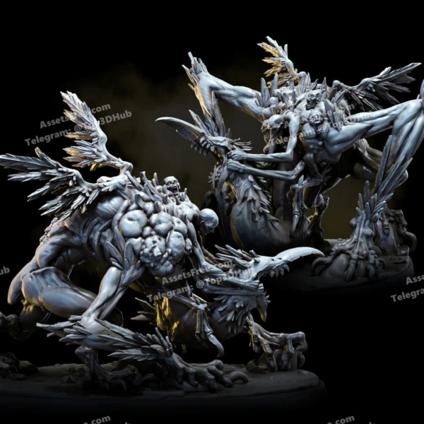 Bestiarum Miniatures 2025 05 WASTES SCAVENGERS Giant Chaos Spawn