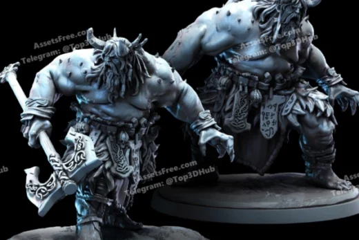 Bestiarum Miniatures Giantsblood Berzerkers x2