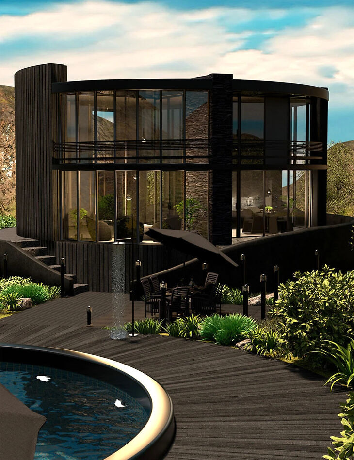 Black Round House Furniture