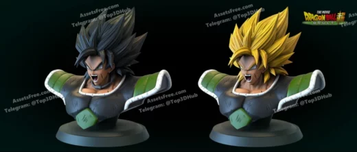 BrolyBust+SSJ by Lemon