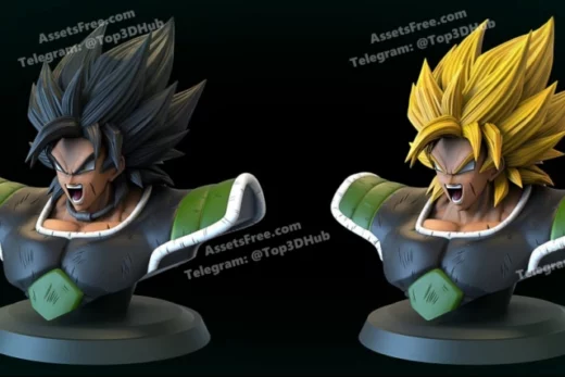 BrolyBust+SSJ by Lemon