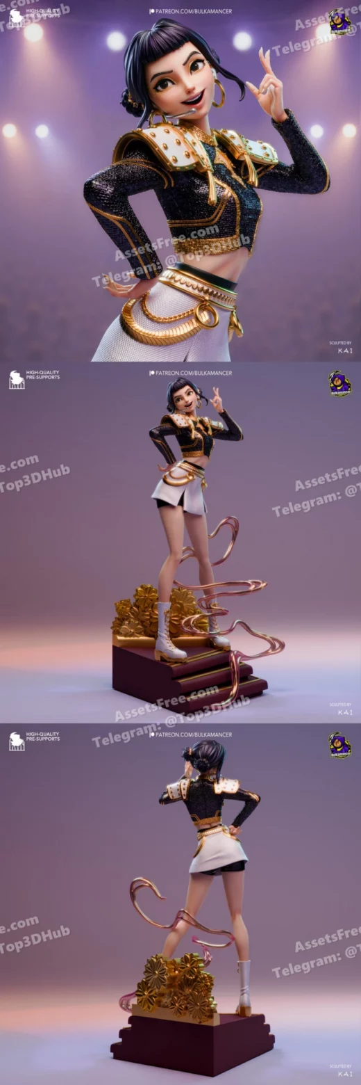 Bulkamancer Sculpts Zoey Kpop Demon Hunters