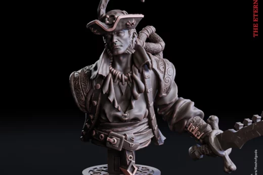 Bust Admiral Silvyr Reynan