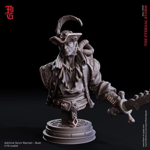 Bust Admiral Silvyr Reynan