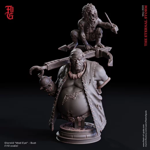 Bust Captain Glarald 'Mad Eye'