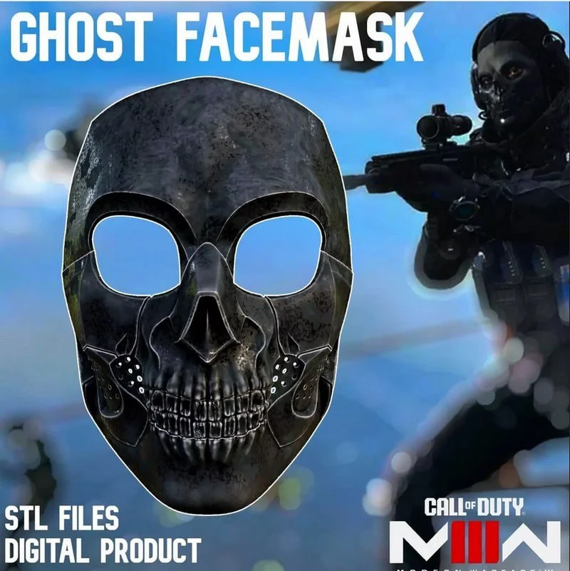Call of Duty Modern Warfare 3 Ghost Operator Skull Mask
