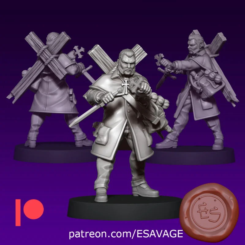 Castlevania – Charlie Vincent – STL 3D Print Model | AssetsFree.com Castlevania Charlie Vincent