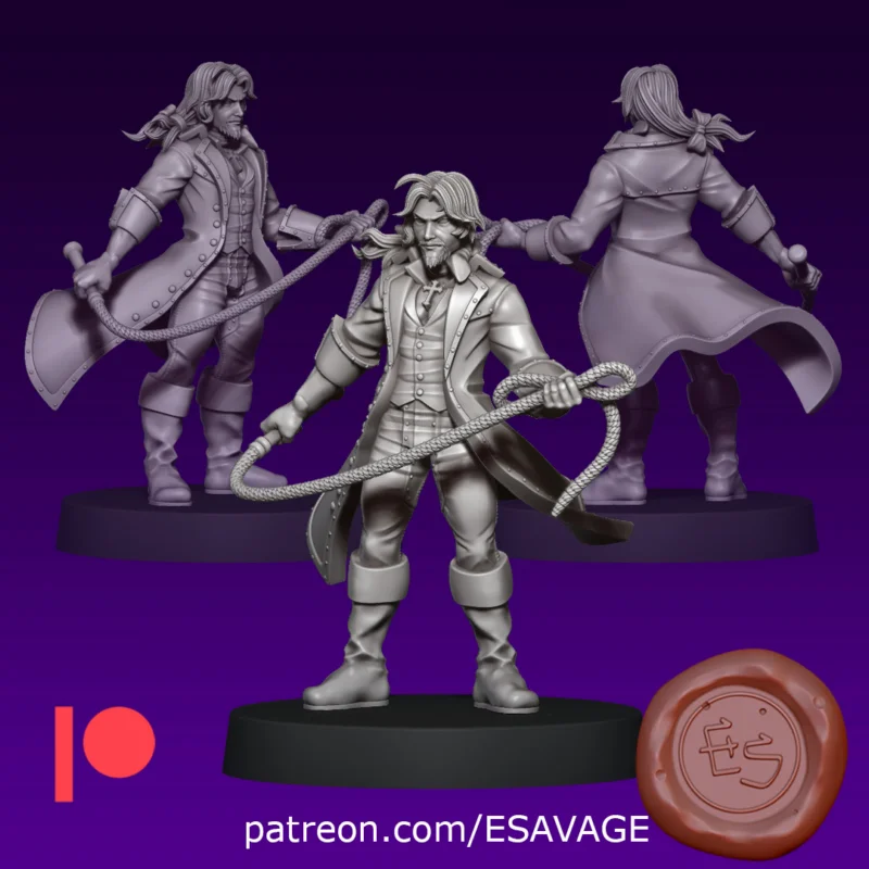 Castlevania – Julius Belmont – STL 3D Print Model | AssetsFree.com Castlevania Julius Belmont