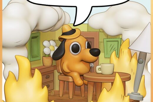 Chibi This is Fine Meme