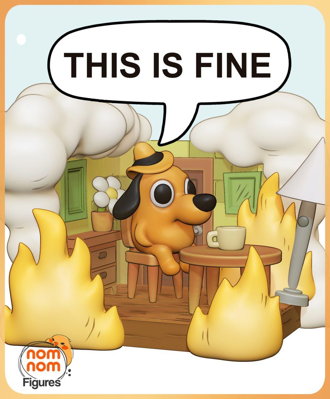 Chibi This is Fine Meme – STL 3D Print Model | AssetsFree.com Chibi This is Fine Meme