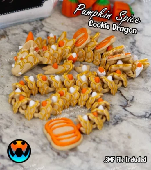 Cinderwing3D+Pumpkin+Spice+Cookie+Dragon