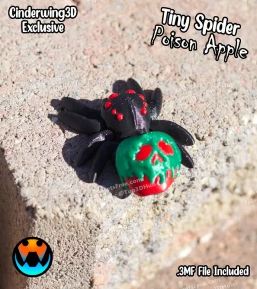 Cinderwing3D+Tiny+Spider+Posion+Apple