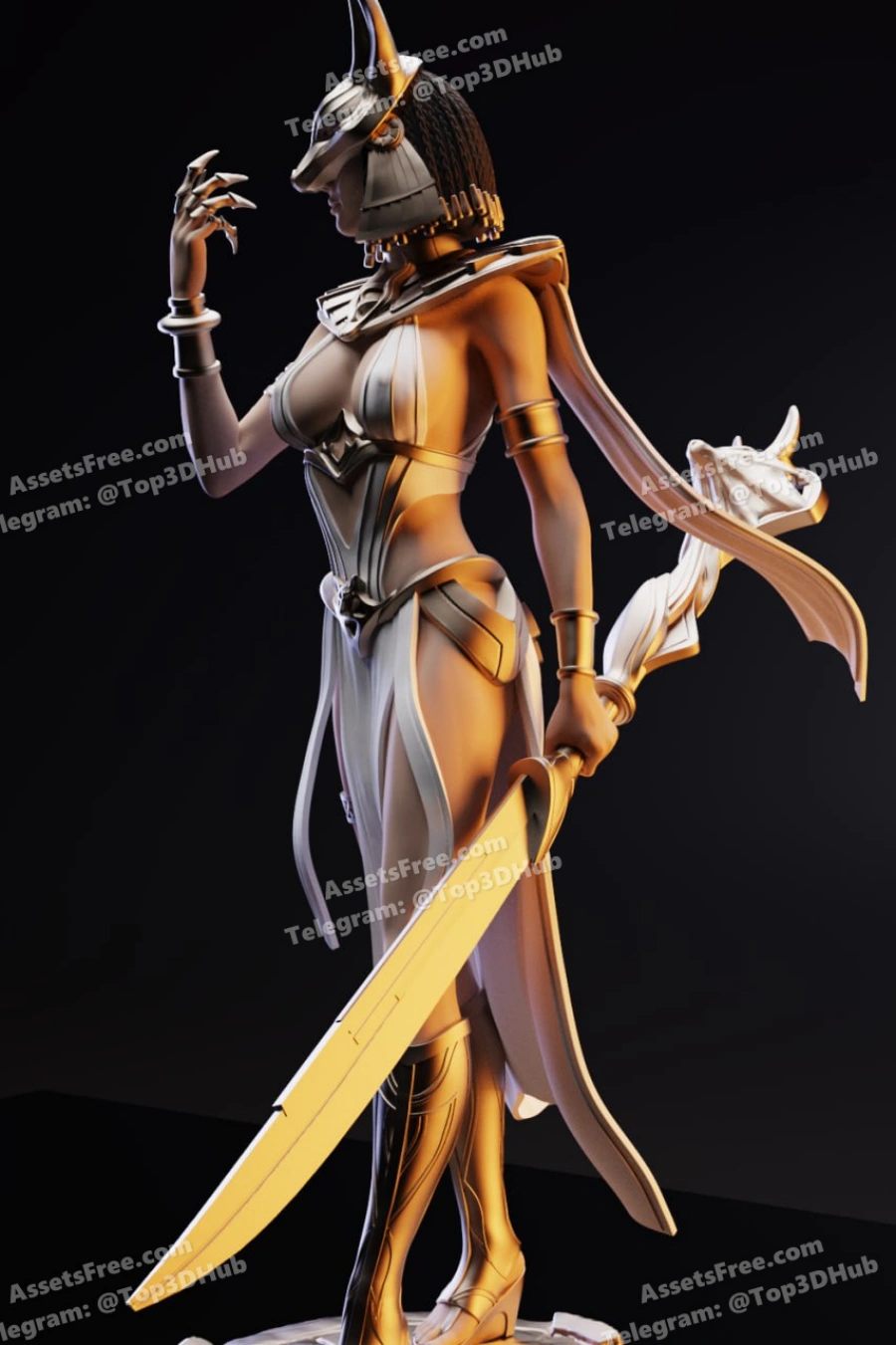 Cleopatra – STL 3D Print Model | AssetsFree.com Cleopatra