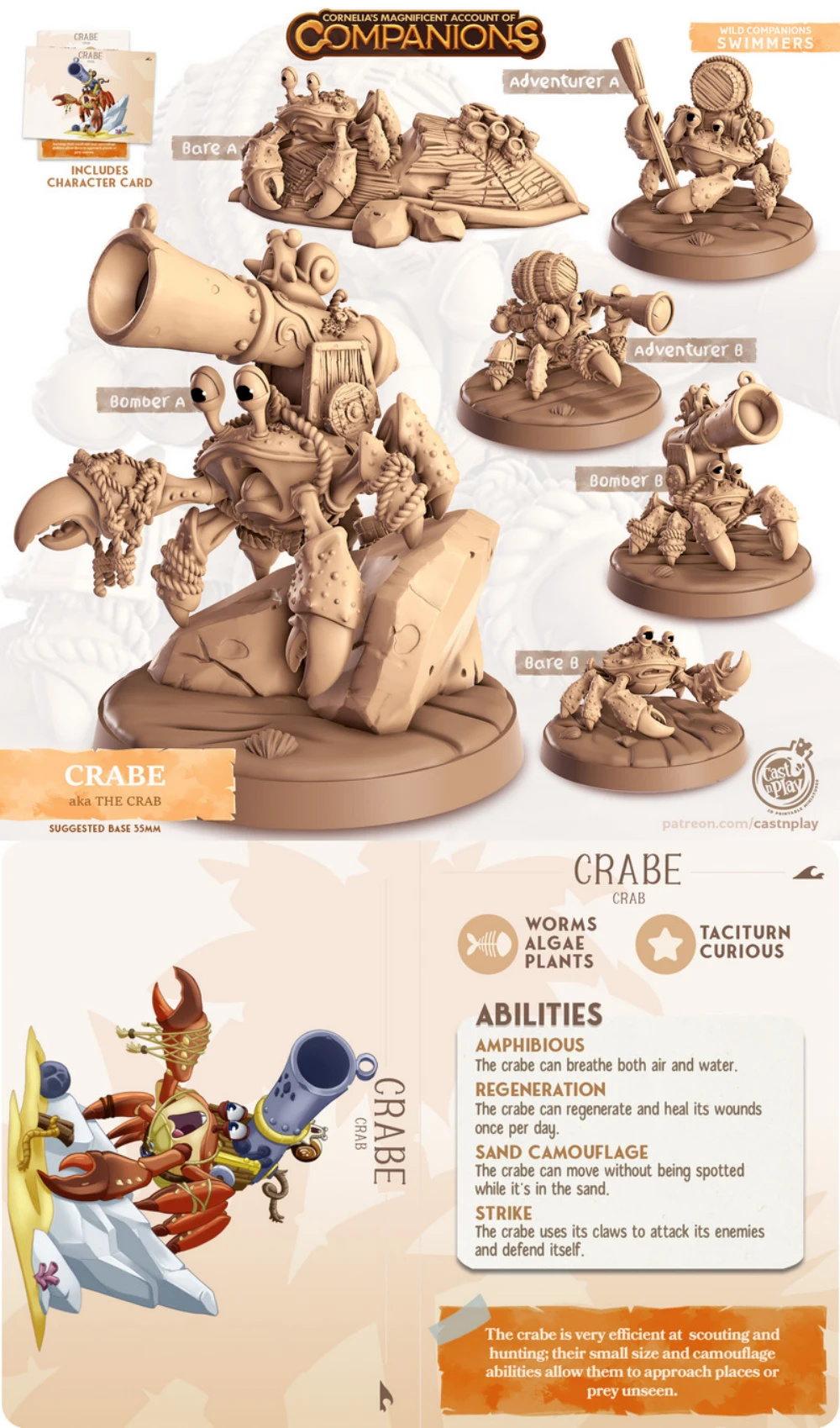 Crabe Crab – STL 3D Print Model | AssetsFree.com Crabe Crab