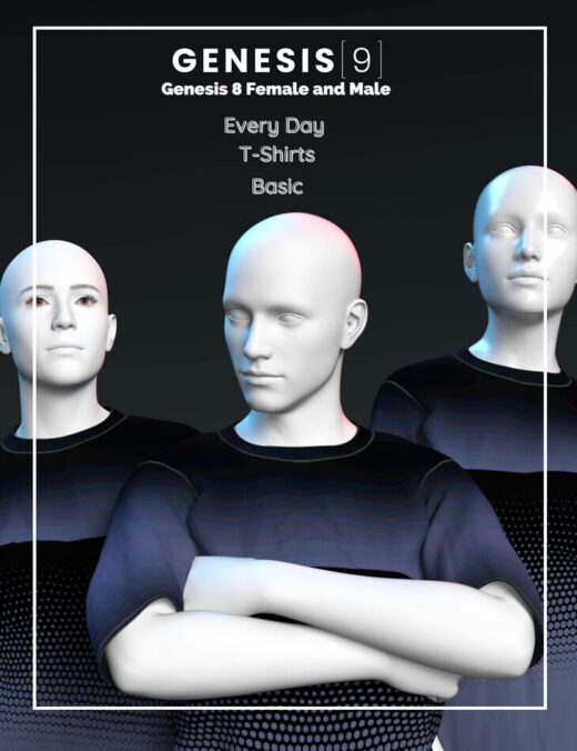 DForce Basic T Shirt for Genesis 8 and