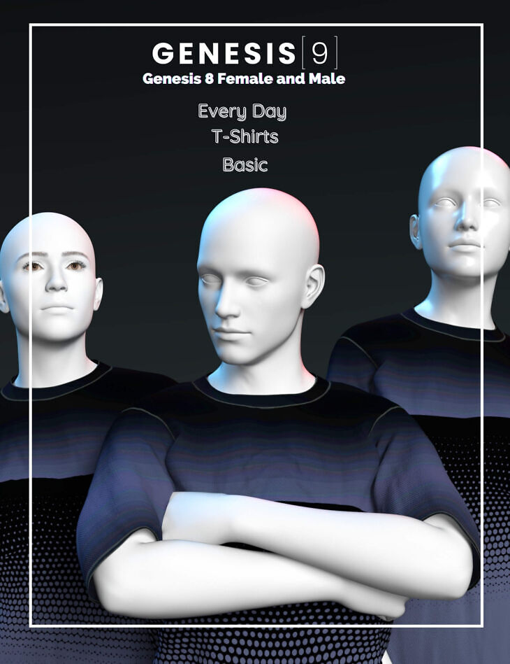 DForce Basic T Shirt for Genesis 8 and