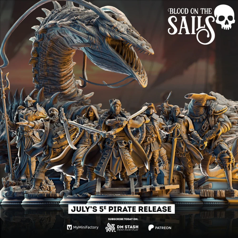 DM Stash 07-2025 – Blood on the Sails – STL 3D Print Model | AssetsFree.com DM Stash 07 2025 Blood on the Sails
