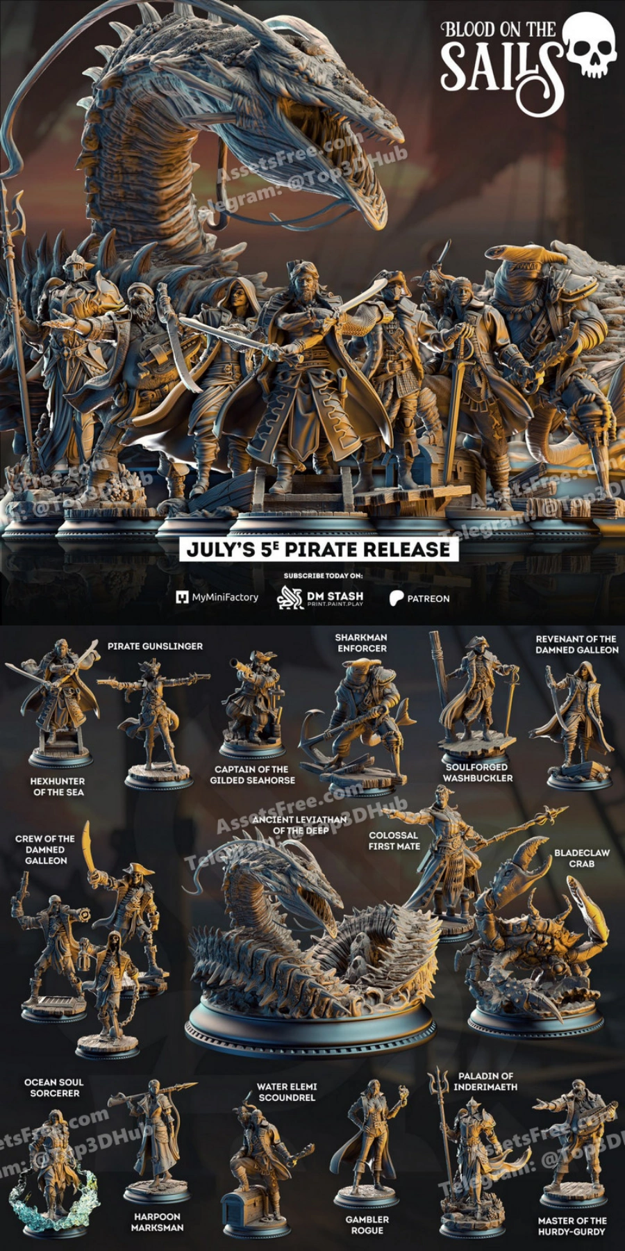 DM_Stash_07_2025_Blood_on_the_Sails – STL 3D Print Model | AssetsFree.com DM Stash 07 2025 Blood on the Sails