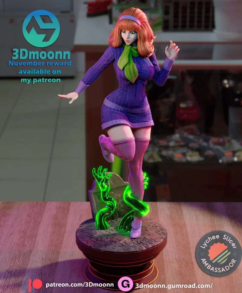 Daphne Scooby Doo – STL 3D Print Model | AssetsFree.com Daphne Scooby Doo