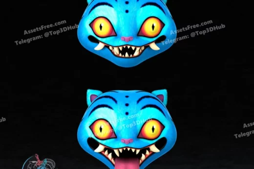 Derpy Tiger Kpop Demon Hunter Mask