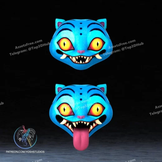 Derpy Tiger Kpop Demon Hunter Mask