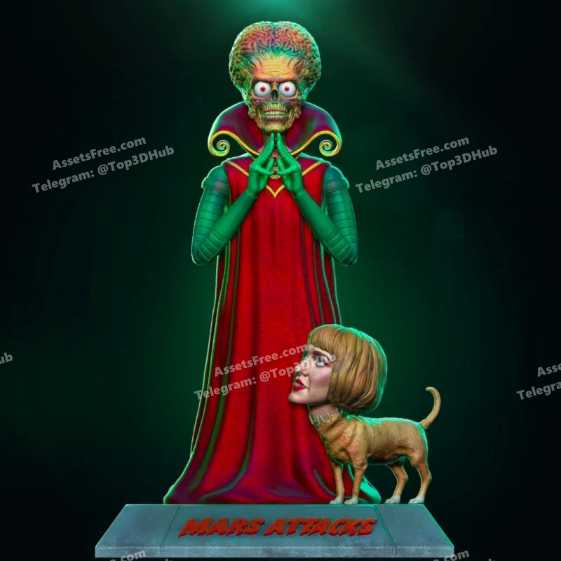 Diklichart – Mars Attacks – STL 3D Print Model | AssetsFree.com Diklichart Mars Attacks