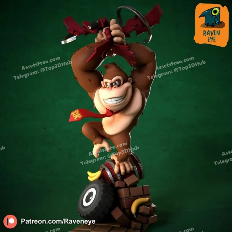 Donkey Kong – Raveneye – STL 3D Print Model | AssetsFree.com Donkey Kong Raveneye