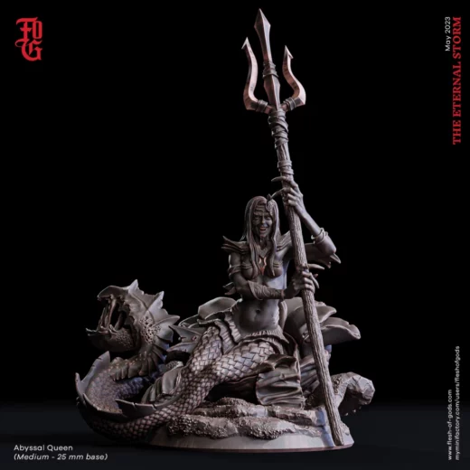 Enemy Abyssal Mermaid Queen (25 mm)
