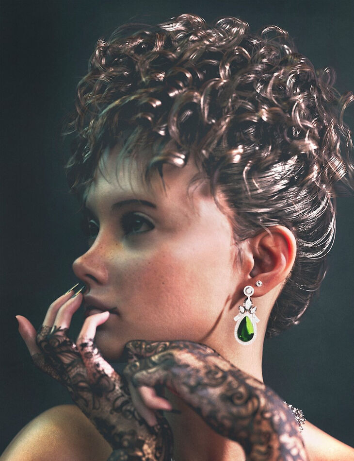 FN Glam Hair for Genesis