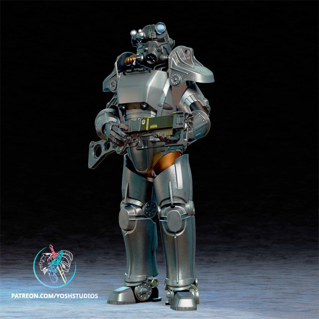 Fallout T-45 Armor – STL 3D Print Model | AssetsFree.com Fallout T 45 Armor