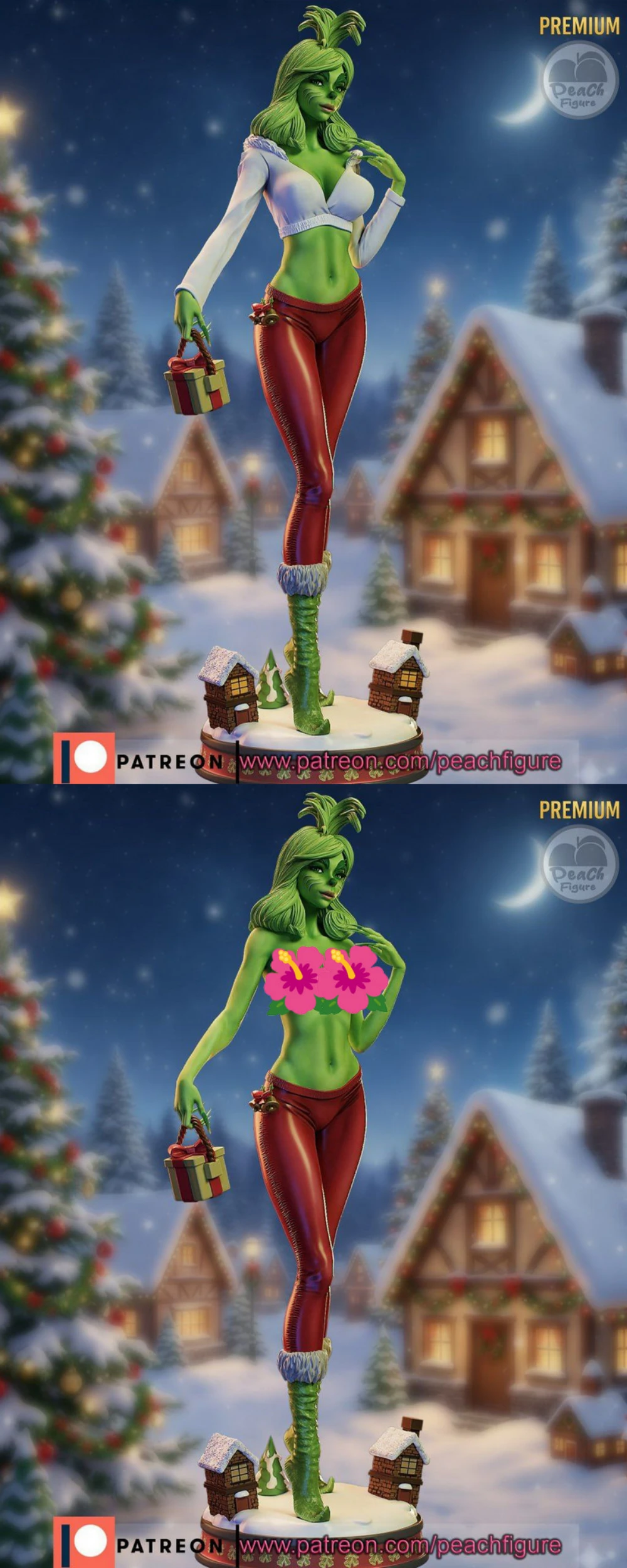 Female Grinch Peach Figure