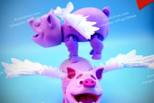 Flexi Factory Flying Pig