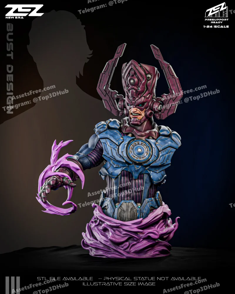 GALACTUS BUST – STL 3D Print Model | AssetsFree.com GALACTUS BUST