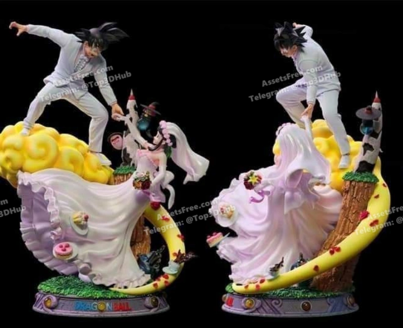 Goku&Chichi Maried – STL 3D Print Model | AssetsFree.com Goku&Chichi Maried