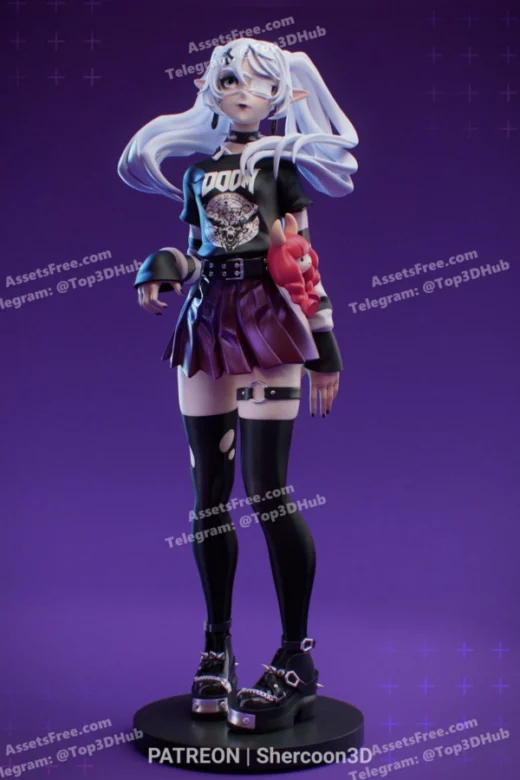 Goth Frieren SherCoon 3D