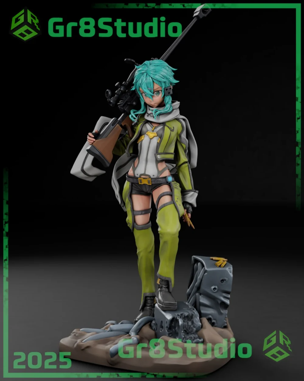 Gr8Tech – Sword Art Online – Sinon – STL 3D Print Model | AssetsFree.com Gr8Tech Sword Art Online Sinon