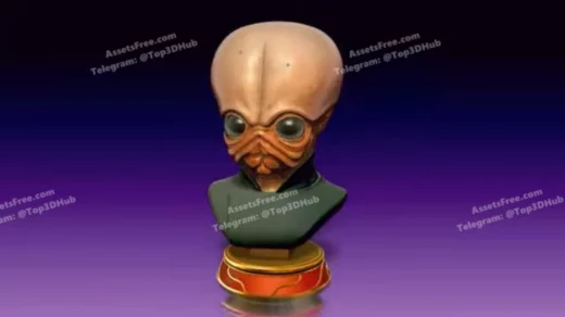 Hex3D FigrinBust 1 2 Color